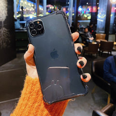 Shockproof Bumper Transparent Phone Case For iPhone 11 Pro Max XR X XS Max 8 7 6 6S Plus Clear protection Silicone Back Cover