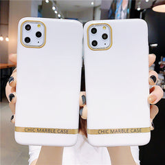 Phone Case For iPhone 11 Pro Max XR XS Max 7 8 Plus 6 6S Solid Color Electroplated Glitter Soft IMD Back Cover Coque