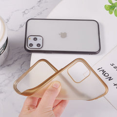 Matte Silicone Clear Phone Case For iPhone 11Pro Max XR X XS Max 7 8 Plus Electroplated Bumper Shockproof Protective Back Cover