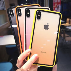 Shockproof Bumper Transparent Silicone Frame Phone Case For iPhone 11Pro MAX X XR XS Max 8 7 6 6S Plus protection Back Cover