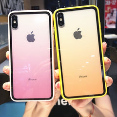 Shockproof Bumper Transparent Silicone Frame Phone Case For iPhone 11Pro MAX X XR XS Max 8 7 6 6S Plus protection Back Cover