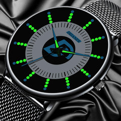 2020 Mens Fashion Black Classic Watches Luxury Men Business Casual Quartz Watch Mesh Belt Luminous Hands Clock relogio masculino