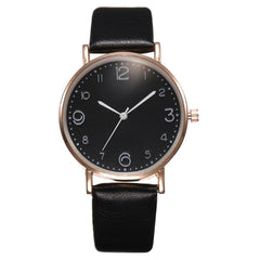 Fashion Women's Luxury Unique Leather Band Analog Quartz WristWatch Golden Ladies Watch Women Top Style Dress Clock Reloj Mujer*