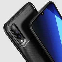 Phone Case For Samsung A50 Carbon Fiber Bumper Soft TPU Silicon Cases For Samsung Galaxy A70 A20 Galaxy S10 Lite Back Cover