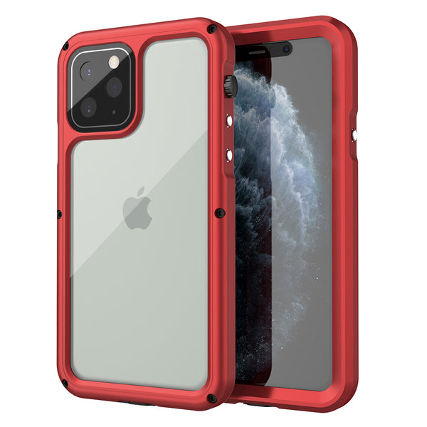 IP68 Waterproof Phone Cases for iPhone 11 Pro X XR XS Max Case Swimming Diving Waterproof Metal Full Protective Shockproof Cover