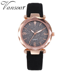 Luxury Women Watches Irregular Number Dial Ladies Starry Sky Analog Quartz Wristwatch Design Leather Clock Relogio Feminino@50