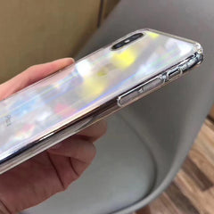 Gradient Rainbow Laser Cases For iPhone 11 Pro X XS Max XR Transparent Soft Fundas For iPhone 6 6S 7 8 Plus Clear Acrylic Covers