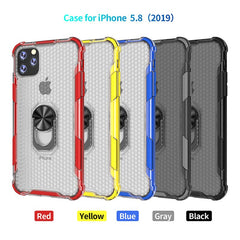 Transparent 360 Rotating Ring Case For iphone 11 11pro Ultra-thin Rubber Bumper Hybird Case For iphone XS Max X XR 6 6s 7 8 Plus