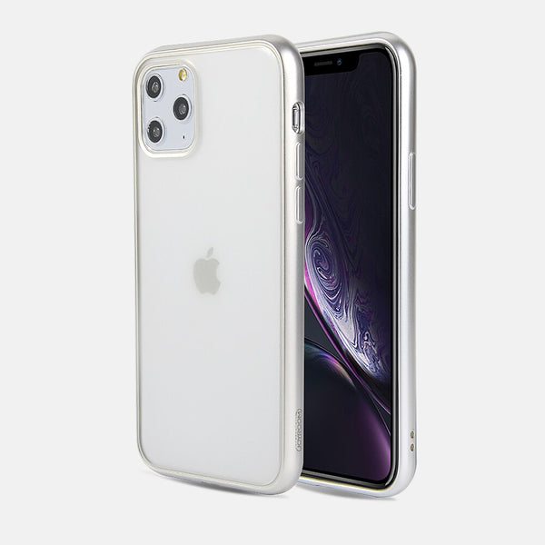 Matte Silicone Clear Phone Case For iPhone 11Pro Max XR X XS Max 7 8 Plus Electroplated Bumper Shockproof Protective Back Cover