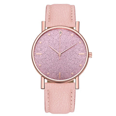 2020Women Watches Stainless Steel Dial Starry Sky Ladies Quartz Wristwatch Casual Leather Belt Watch Gift Clock Zegarki Damskie