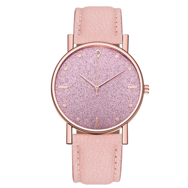 2020Women Watches Stainless Steel Dial Starry Sky Ladies Quartz Wristwatch Casual Leather Belt Watch Gift Clock Zegarki Damskie