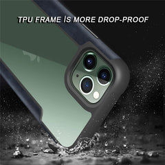 Armor Heavy Duty Protection Phone Cases For iPhone 11 11 Pro 11 Pro Max Solid Color PU Leather Bumper Frame Back Cover Conque