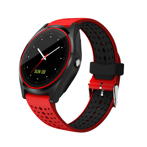 V9 Smart Watch with Camera Bluetooth Smartwatch SIM Card Pedometer Wristwatch for Android Phone Wearable Devices