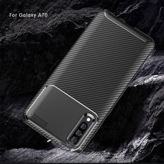 Phone Case For Samsung A50 Carbon Fiber Bumper Soft TPU Silicon Cases For Samsung Galaxy A70 A20 Galaxy S10 Lite Back Cover