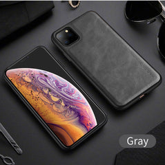 TIKITAKA Vintage Leather Case For iPhone 11 11 Pro Max XR X XS Max 8 7 6 6s Plus Ultra Light Soft Silicone edge Back Phone Cover