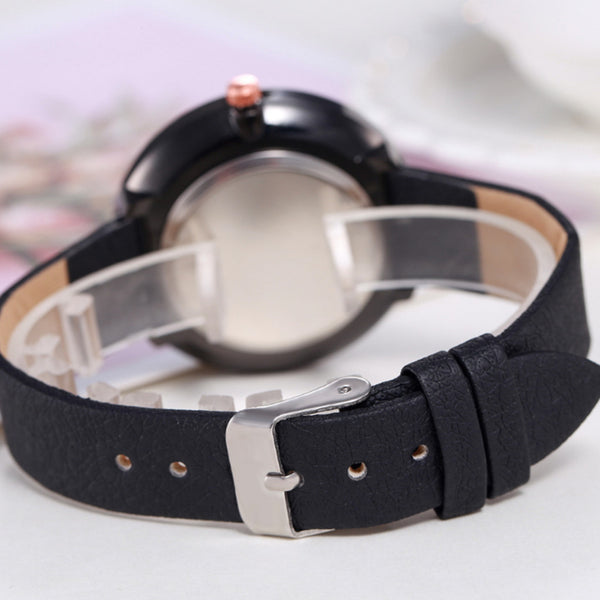 Women Watches 2020 Casual Quartz Leather Band Wrist Watch  Fashion Dial Solid Color Leather Strap Gift Zegarek Damski Dropship*M