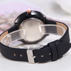 Women Watches 2020 Casual Quartz Leather Band Wrist Watch  Fashion Dial Solid Color Leather Strap Gift Zegarek Damski Dropship*M