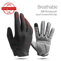 CoolChange Windproof Cycling Gloves Full Finger Sport Riding MTB Bike Gloves Touch Screen Winter Autumn Bicycle Gloves Man Woman