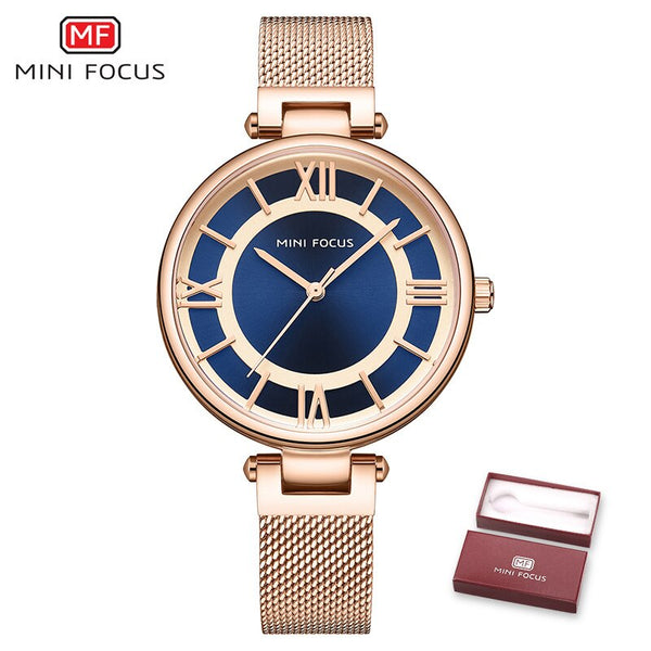MINI FOCUS Casual Dress Watch Women Quartz Lady Watch For Woman Girls Watches Womans Womens Watches Top Luxury Brand Wristwatch