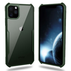 Transparent Bumper Shockproof Phone Case For iPhone 11 Pro Max XR XS Max X 8 7 6 6S Plus Solid Color Frame Hard Back Cover