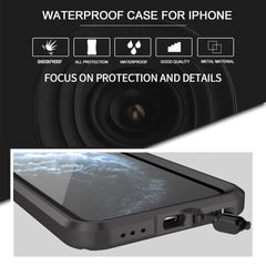 IP68 Waterproof Phone Cases for iPhone 11 Pro X XR XS Max Case Swimming Diving Waterproof Metal Full Protective Shockproof Cover