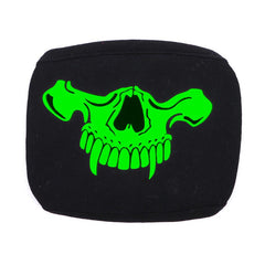 1PCS Cotton Dustproof Mouth Face Mask Glow In Dark Skull Scarey Masks Black Women Men Muffle Face Mouth Masks