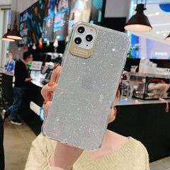 Camera Protection Phone Case For iPhone 11 Pro Max XR XS Max X XS 8 7 6 6S Plus Shining Glitter Soft Edge Shockproof Back Cover