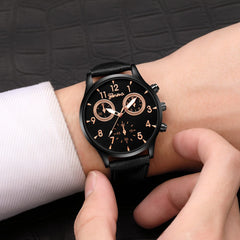 Fashion  Casual Military Sport Leather Quartz Analog Men's Wrist Watch Men Watches Clock Relogio Masculino Montre Homme