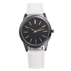 New Fashion Men's Watch Quartz Watches Luxury Men Watches Leather Strap Starry Dial Clock Relogio Masculino Reloj Hombre