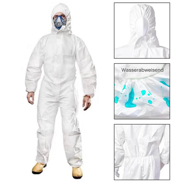 Professional Protective  Clothing Non-woven Isolation Suit Set Disposable Antistatic Workwear Dust Anti-virus In stock