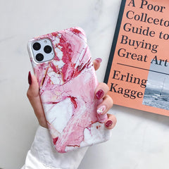 Luxury Marble Silicone Phone Case For iphone 11 Pro XS Max X XR 7 8 6 6S Plus Case Soft IMD Back Cover For iphone 8 7 Plus Funda