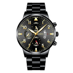 NEW Men's Watch Simple Busine Design Alloy Band Analog Quartz Wristwatch Rose Gold Men Watches Male Clock Hot Relogio Masculino