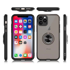Magnetic Ring Holder Phone Cases For iPhone 11 11Pro Max X XR XS Max 11 8 7 6 6S Plus Silicone Bumper Transparent Matte Cases
