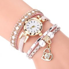 Women Watches Fashion Chimes Diamond Leather Bracelet Ladies Luxury Analog Quartz Wristwatch Simple Clock Gift Relogio Feminino