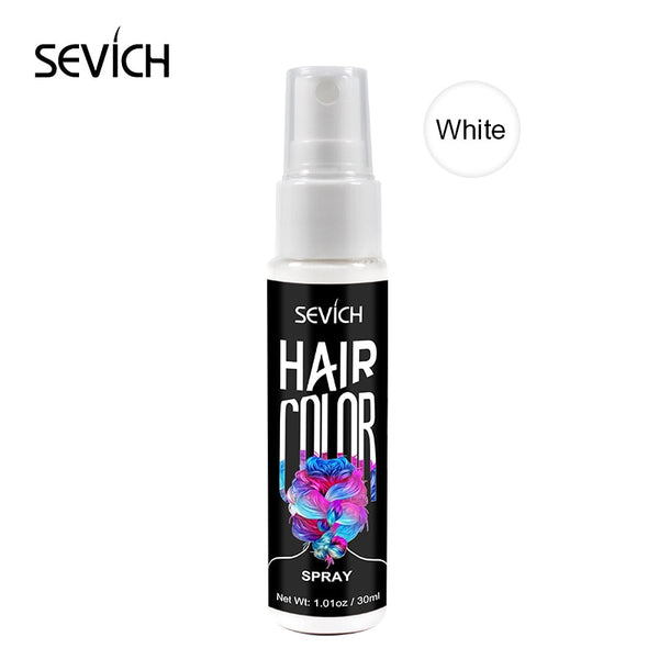 Sevich 30ml One-off Liquid Spray Hair Dye 5 Colors Temporary Non-toxic DIY Hair Color Washable One-time Hair Dye
