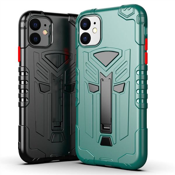 Heavy Duty Armor Phone Case For iPhone 11 11 Pro Max XR XS Max X 8 7 Plus Shockproof Protection Stand Holder Back Cover 11 Pro
