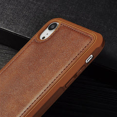 Ultra Thin PU Leather Magnetic Car Phone Case for iPhone XS Max XR X 6 6s 7 8 Plus Soft Silicone Shockproof Anti-fall Cover