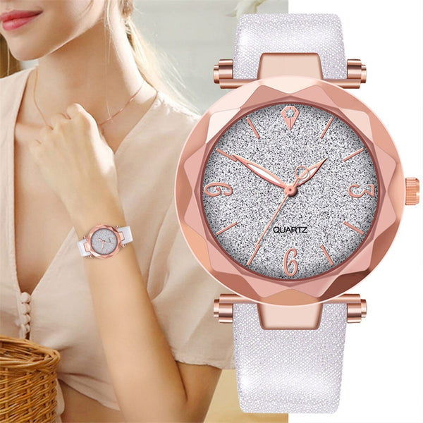 Women Watches Romantic Starry Sky Wristwatch Leather Scale Designer Ladies Clock Simple Dress Gfit A Watch 2020 Montre Femme@50