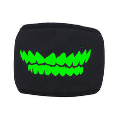 1PCS Cotton Dustproof Mouth Face Mask Glow In Dark Skull Scarey Masks Black Women Men Muffle Face Mouth Masks