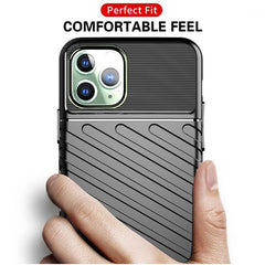 Solid Color Stripe Phone Case For iPhone 11 11 Pro MAX XR X XS Max 7 8 6 6S Plus Soft Silicone Bumper Armor Shockproof Back Case