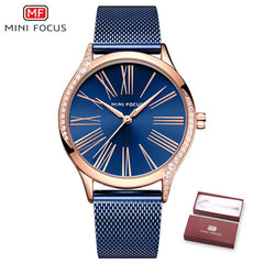 MINI FOCUS Women Watches Top Brand Luxury Quartz Gold Watch Women Fashion Stainless Steel Ladies Wrist Watches Relojes Mujer