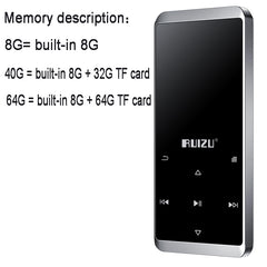 New Version bluetooth MP3 Player built-in Speaker HiFi portable walkman with FM radio e-book recording video
