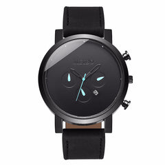 New Men's Watch Casual Large Dial Calendar Clock Simple Belt Wild Sport Quartz Watches for Men Erkek Kol Saati Relogio Masculino