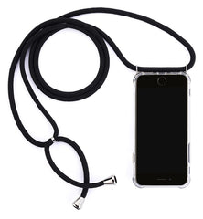 Transparent Soft TPU Cell Phone Case With Lanyard Necklace Shoulder Neck Strap Rope Cord for iphone 11 6 7 8 plus x xs xr xs max