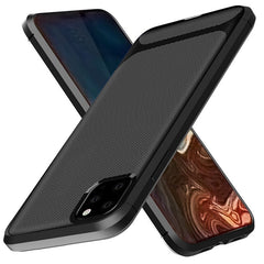 Fashion Stripe Carbon Fiber Phone Case For iPhone 11 Pro Max XR XS Max 8 7 6 6S Plus Slim Vintage Hard PC Shockproof back Cover