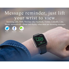 Smart watch Alloy Case IP67 Waterproof Bluetooth Pedometer Heart Rate Monitor 1.54 inch Color Display SmartWatch For Android/IOS