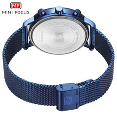 MINI FOCUS Men Watches 2019 Luxury Brand Mens Watches Quartz Stainless Steel Chronograph Watch Sport Clock Men's Wrist Watch