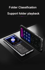 Original New Bluetooth MP3 Player Lossless HiFi MP3 Music Player Portable Audio 8GB With Speaker FM Radio E-book Clock