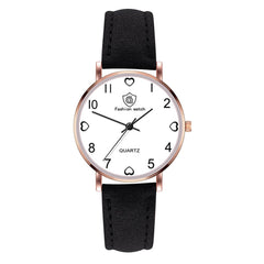 Luxury Women Watches Love Pattern Dial Quartz Wristwatches Ladies Business Leather Strap Female Clock Dress Montre Femme@50