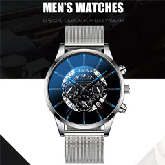 Fashion Men's Watch Sport Watches Luxury Relogio Masculino Calendar Men Watch Steel Mesh Band Watch Men Clock Reloj Hombre